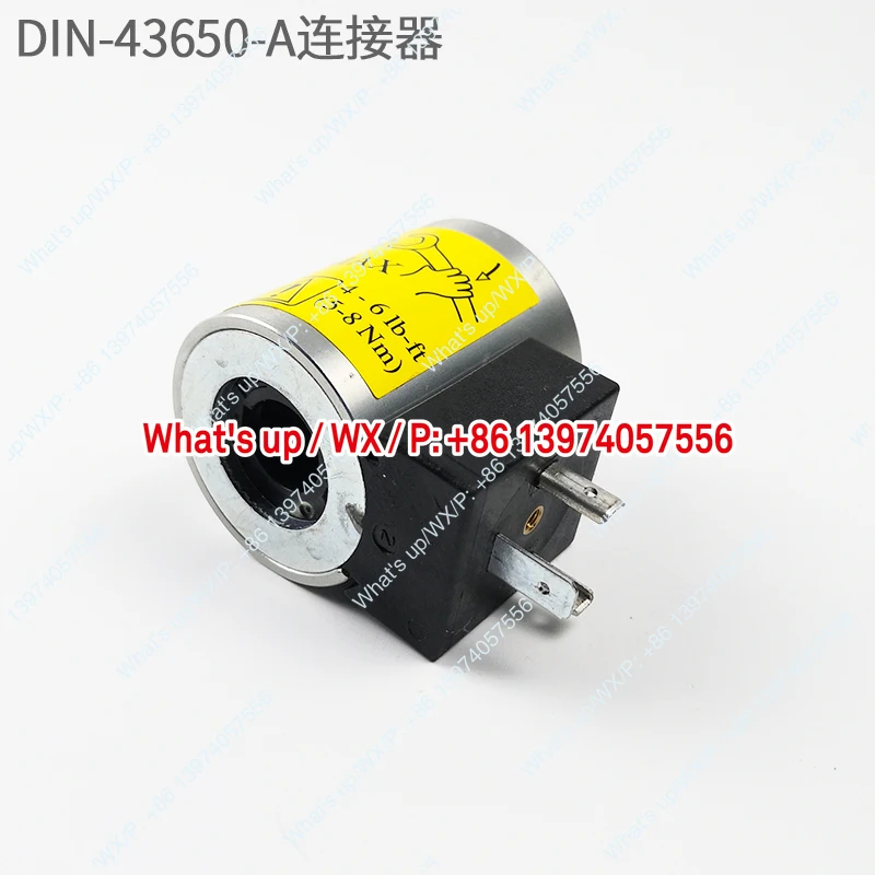 1 piece Pump truck air-cooled rotary solenoid valve coil crane stacker original thread insertion valve solenoid