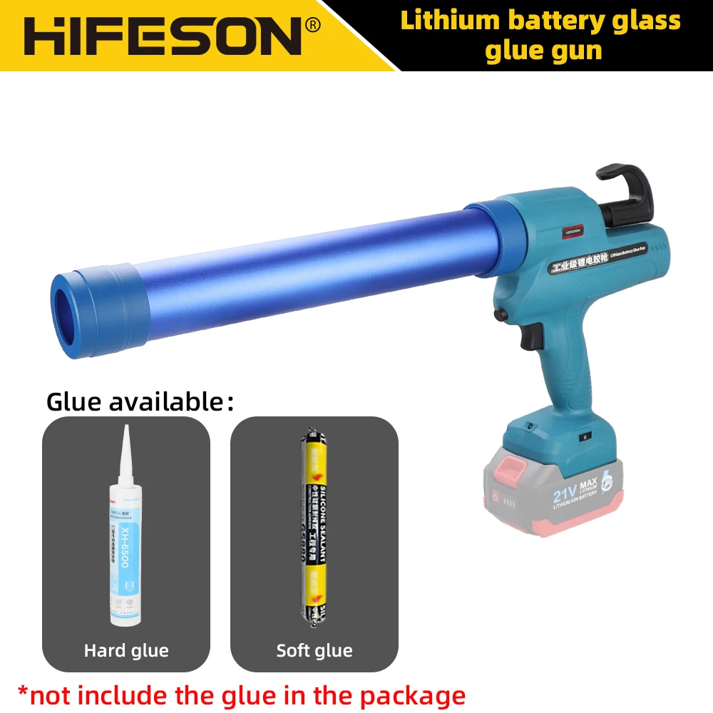 sem Fio Cola Elétrica Calafetagem Gun Heavy Duty Industrial Grade Pistola de Cola para Janela Carro Porta Parede Makita 600ml