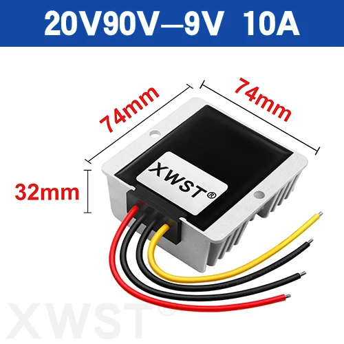 DC DC Converter Reducer 20-90v 60v 72v to 12v DC Converter Step Down Buck 10A 13A 16A  12v dc Voltage Regulator For Car Device