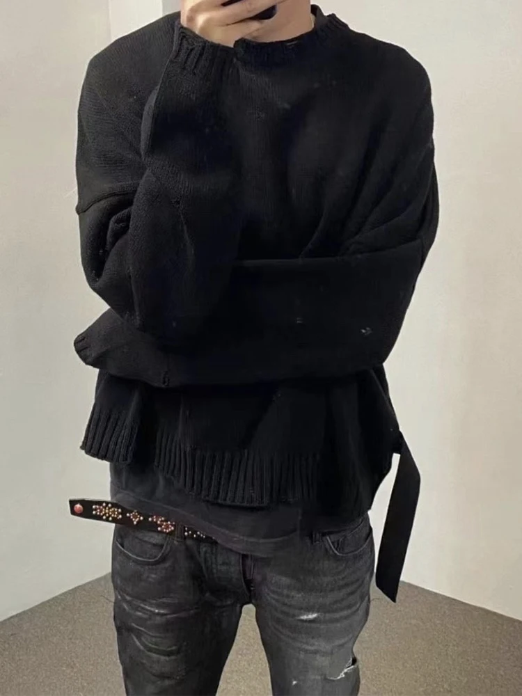 

Loose Knitted round Ne Sweater Pure Color Crew Ne Pullover ex Autumn Winter Faion Comfortable Breathable Soft Material