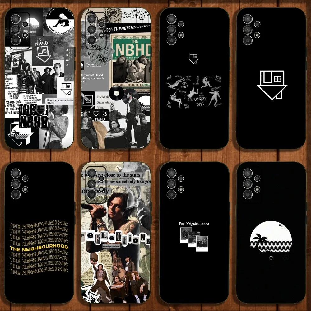 The N-Neighbourhood NBHD Phone Case For Samsung Galaxy A13,A21s,A22,A31,A32,A52,A53,A71,A80,A91 Soft Black Cover