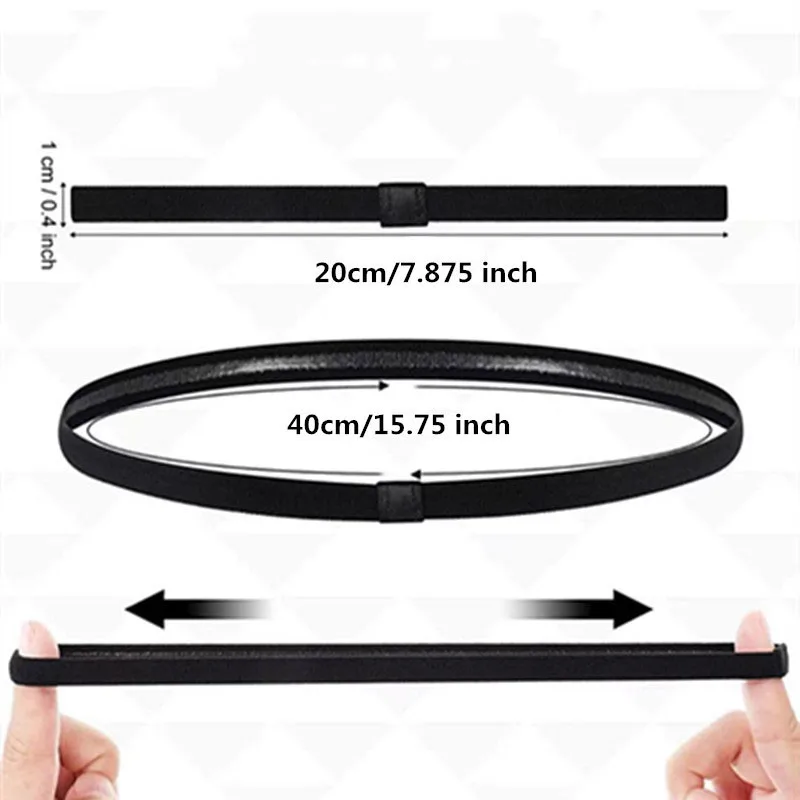 5pcs Non-Slip Elastic Sports Hair Band Black Stretchy Sports Headband Yoga Running Cycling Headband Women Girls Fitness Headband - view 3