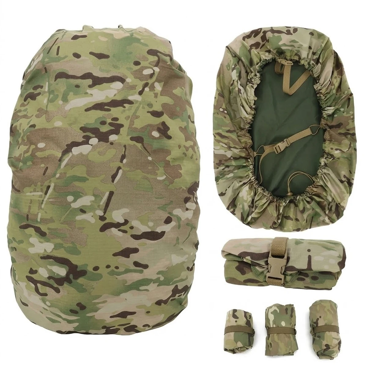 

Tactical Backpack Rain Cover Multicam Military Waterproof Bag Covers for Hiking Camping Outdoor