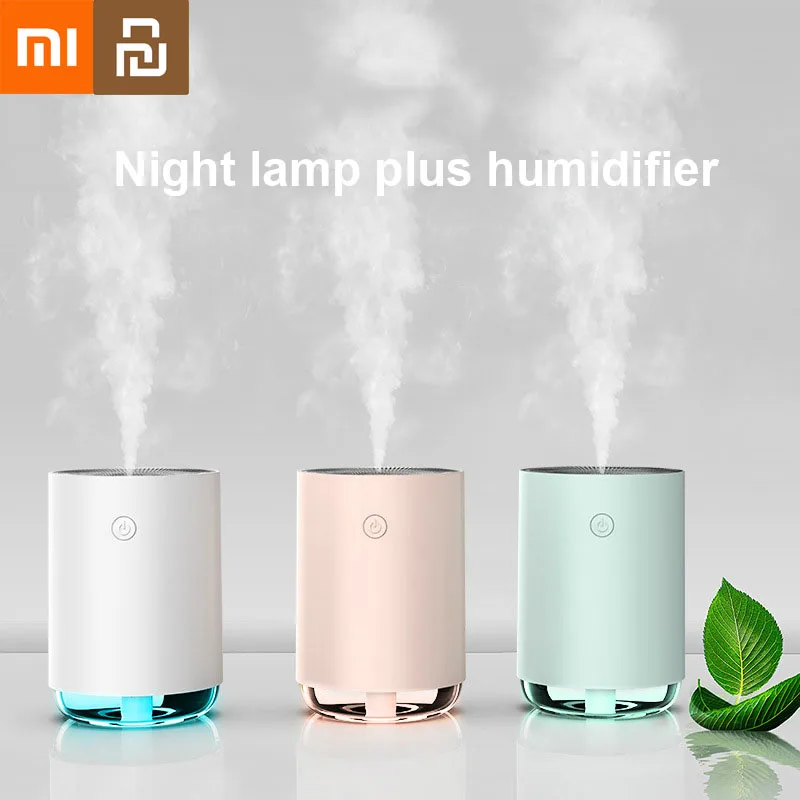 

Xiaomi Youpin Humidifier Night Light USB Mini Car Air Purifier Big Fog Colorful Lamp Mute 2 Mode Aromatherapy Portable Home New