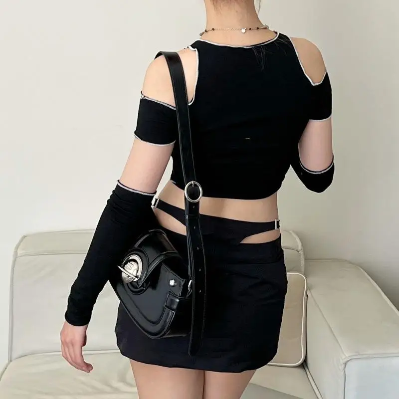 

Women's Off-oulder ort irt Cusizable Workwear Season Label Personalized Design Service DIY Clothing