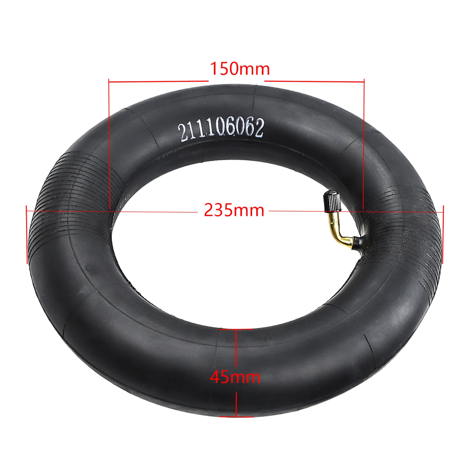 10x2,5/2,75 Schlauchreifen 45 ° 10-Zoll-Elektroroller verdicken Innenreifen Ersatzroller Elektroroller Skateboard