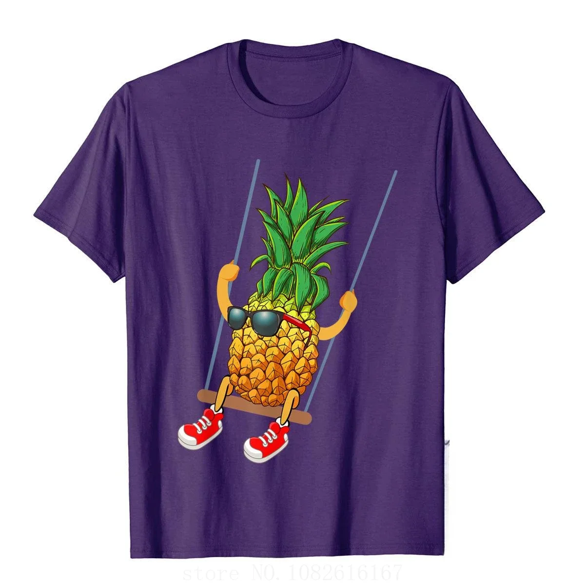 T-Shirt Prevailing Men T Shirt Simple Style Tops Shirts Cotton Vintage Funny Swinging Pineapple Swinger  my body my choice