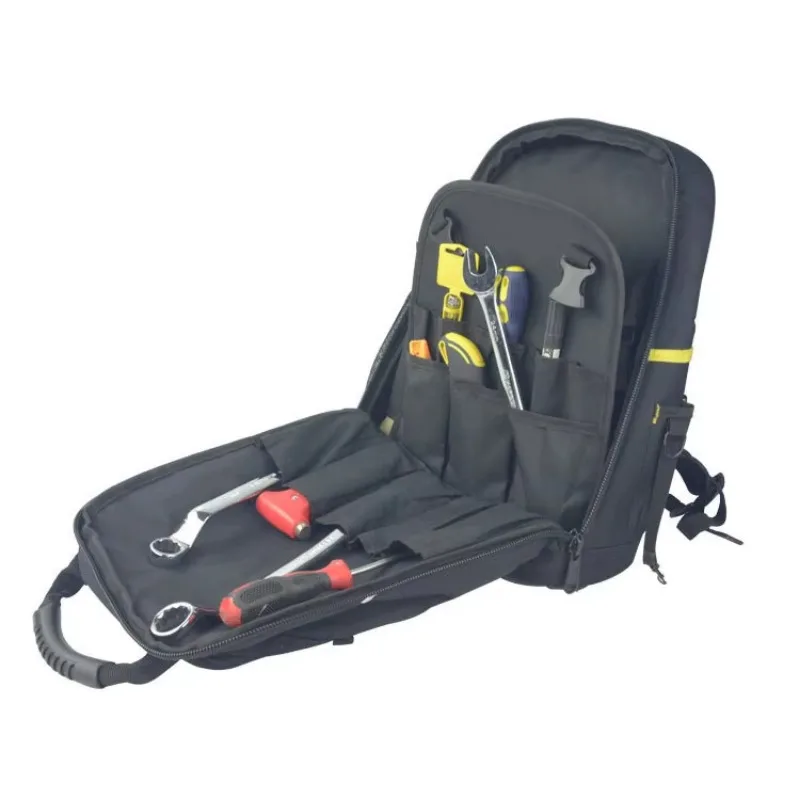 2025Heavy-Duty Jobsite Back Pack for Electricians, Construction, Backpack Tool Bag