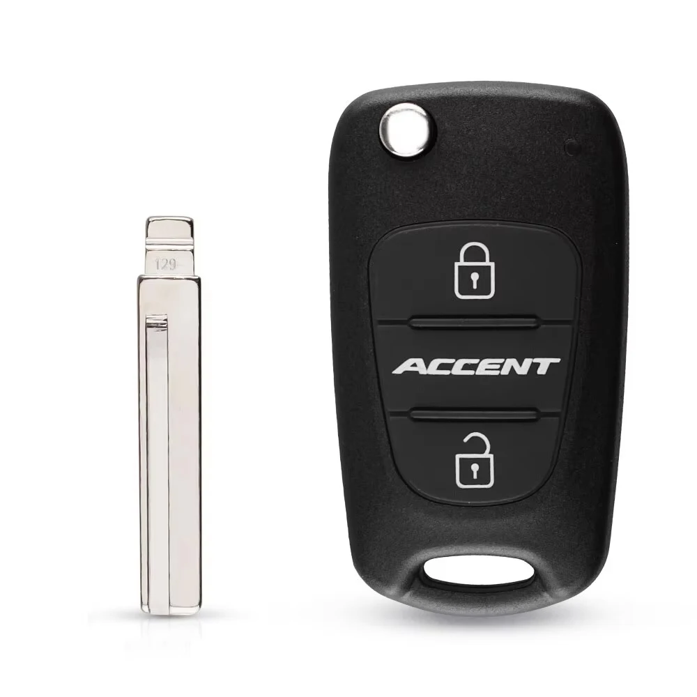 

For Hyundai I20 I30 IX35 I35 Accent Kia Picanto Sportage K5 Remote Key Shell Case 3 Buttons Flip Folding No Chip