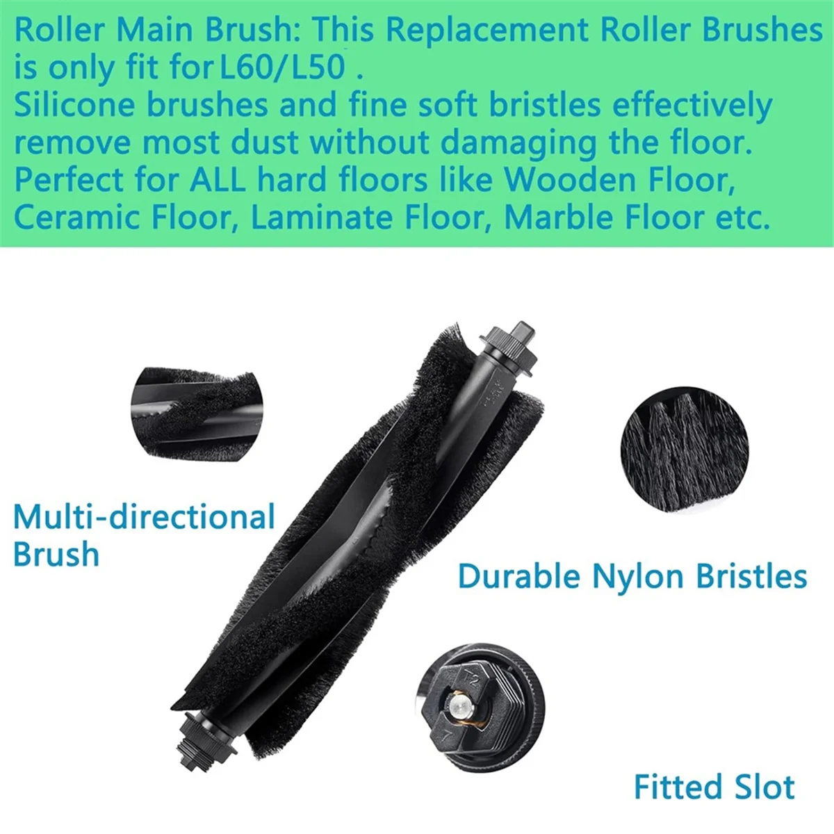 ل Eufy L60 SES L50 SES جهاز آلي لتنظيف الأتربة فرشاة جانبية رئيسية فلتر Hepa استبدال أجزاء Accessories_ABGP