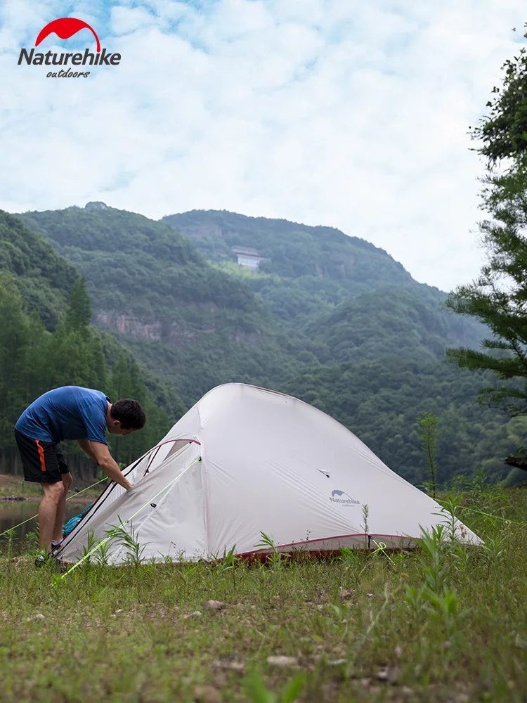 Naturehike Cloud Up Pro 2 3-persoons tent Ultralichte 20D kampeertent Waterdichte outdoor trekking reis backpacking fiets tent - afbeelding 2
