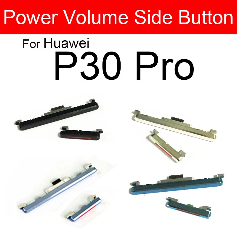 Power Volume Side Button For Huawei P30 P30 Pro P30 Lite On OFF Power Volume Audio Control Buttons Up Down Mini Keys Parts