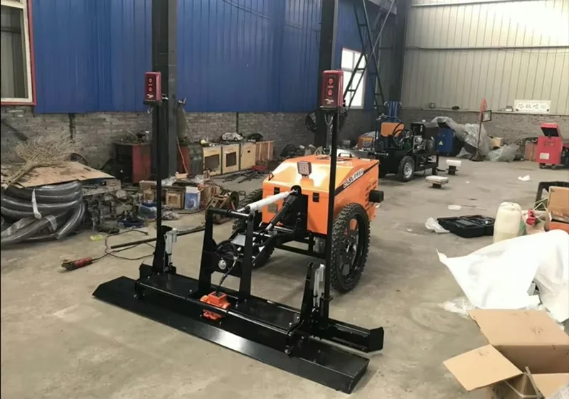 Two Wheels Concrete Leveling Screed Of Building Equipment