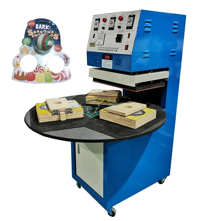 

Factory direct sales mini manual blister packaging sealing machine with 3 stations for Christmas decoration packaging
