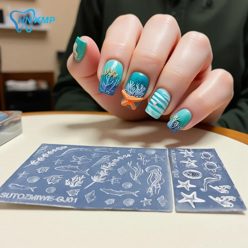 3D Silicone Carved Shell Conch Nail Art Mold Ocean Style Soft Silicone Nail Design Template DIY Nail Accessories For Salon