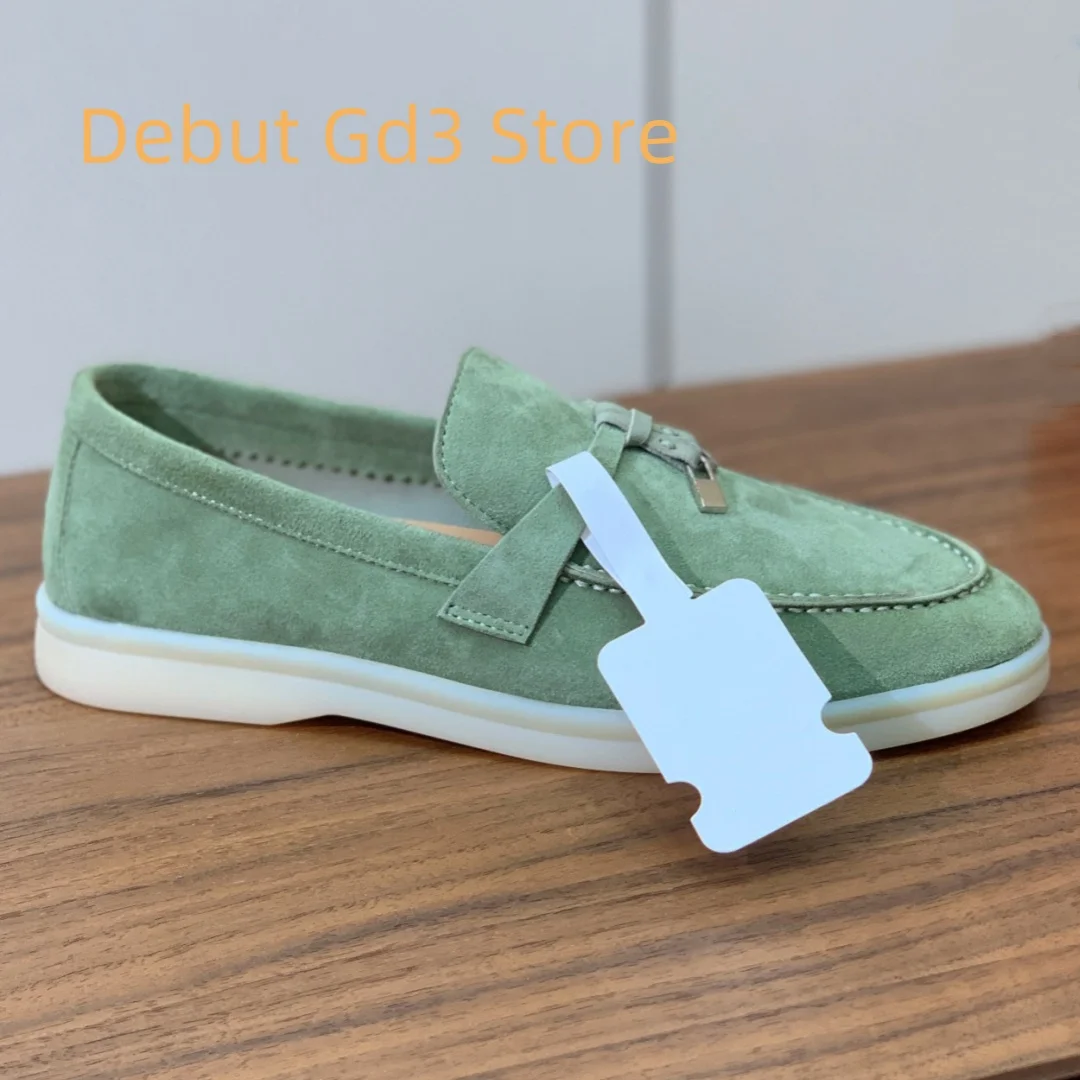 Top Quality 2024 New Lefu Shoes Italian Quality One Step Flat Sole Single Shoes Classic Versatile Lefu Shoes Retro Casual Shoes