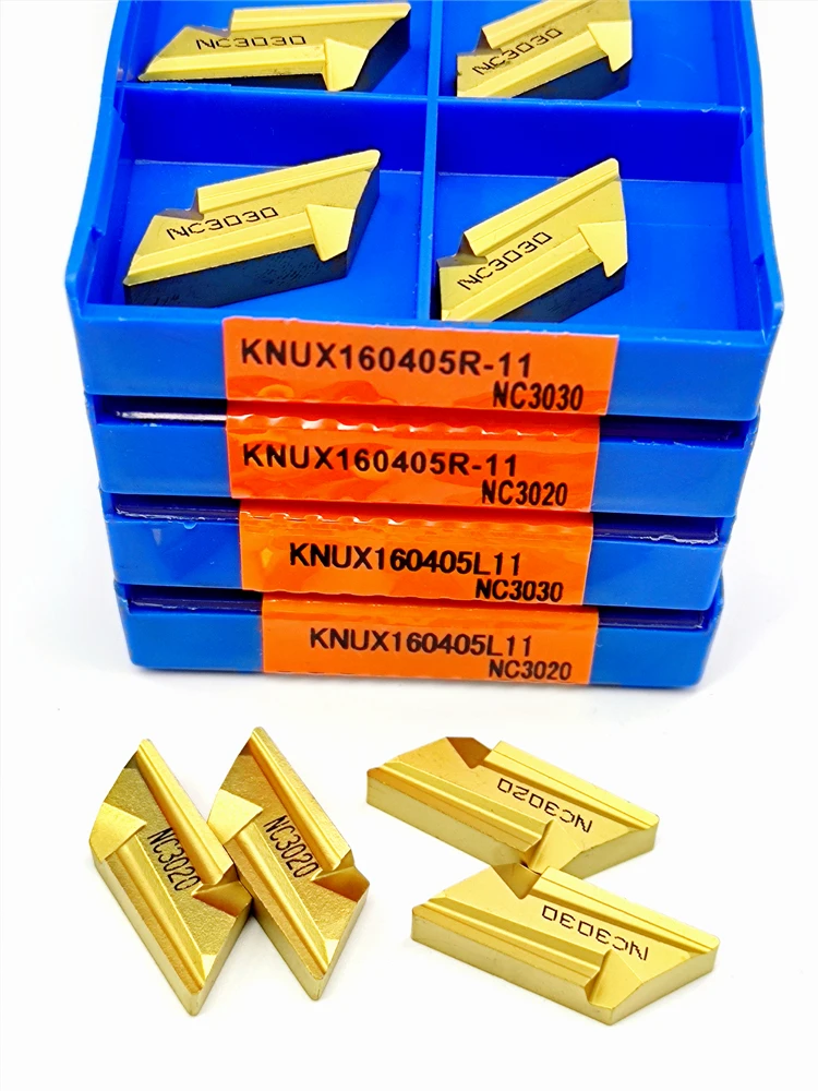 High Quality Turning Tool KNUX160405R KNUX160405L NC3030 NC3020 Hard Alloy Tool Lathe Carbide Insert KNUX 160405R 160405L