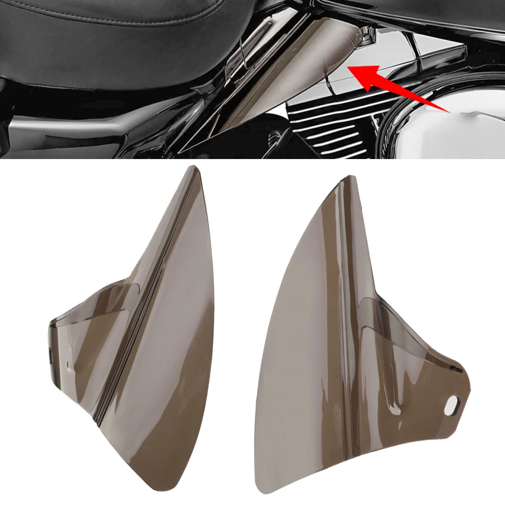 

Motorcycle Tawny Heat Deflector ABS Saddle Shield For Harley Electra Glides Road Glides Road Kings Street Glides & Trikes 09-19