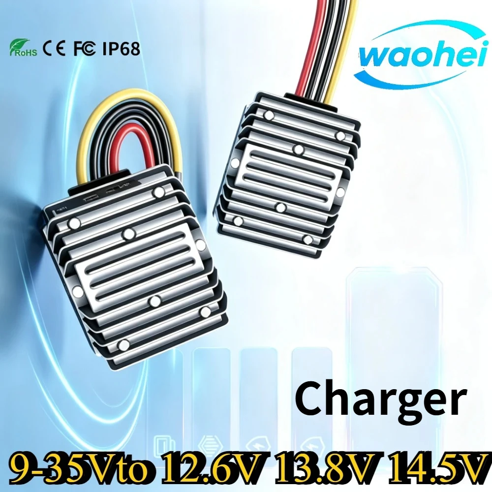9-35V to 14.5V 13.8V 12.6V 5A 8A 12A 15A 20A 22A 25A DC DC Stabilizer Battery Charger Lead Constant Current Battery Charger CE