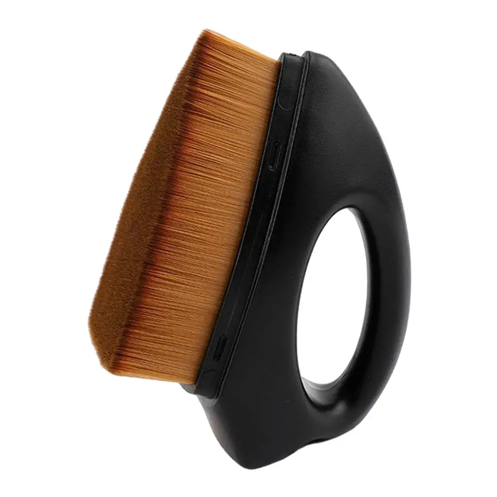 فرشاة مكياج كريم الأساس السائل، سطح مسطح، أحمر الخدود، أداة تجميل محمولة على شكل حديد للاستخدام اليومي #4