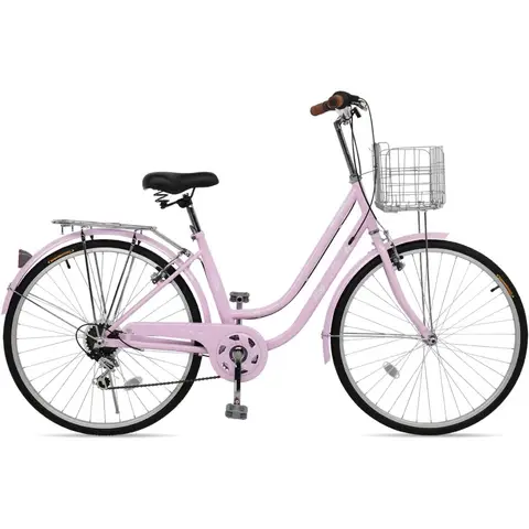 26 Beach Cruiser Bike for Urban Commuter and Daily Use 7-Speed Gears with Linear Pull Brakes Wider Comfortable Seat Suitable fo