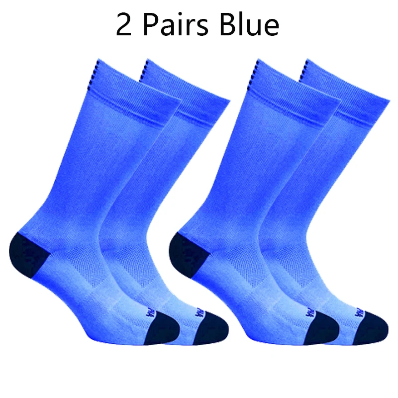 2 Paar Radsocken für Herren, atmungsaktives Mesh, hochwertige Profi-Wettkampfsocken, Marken-Sportsocken, Laufsocken, Rennradsocken