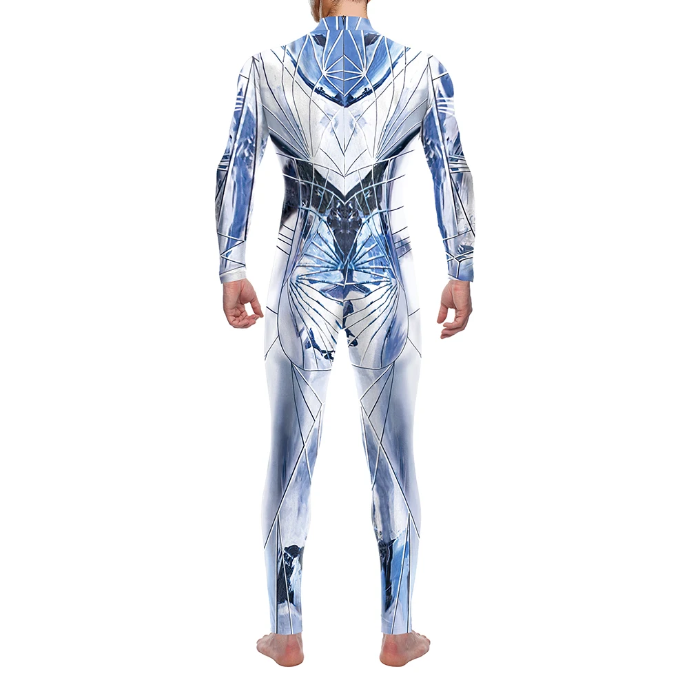 Costume Party Reflect Cosplay Costume Women Halloween 3D Printed Party Jumpsuits Holiday Zentai Bodysuits Female Elastic Outfit