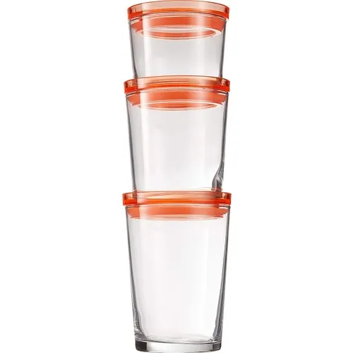 Pasabahce Zest 3'lü Jar Set Orange