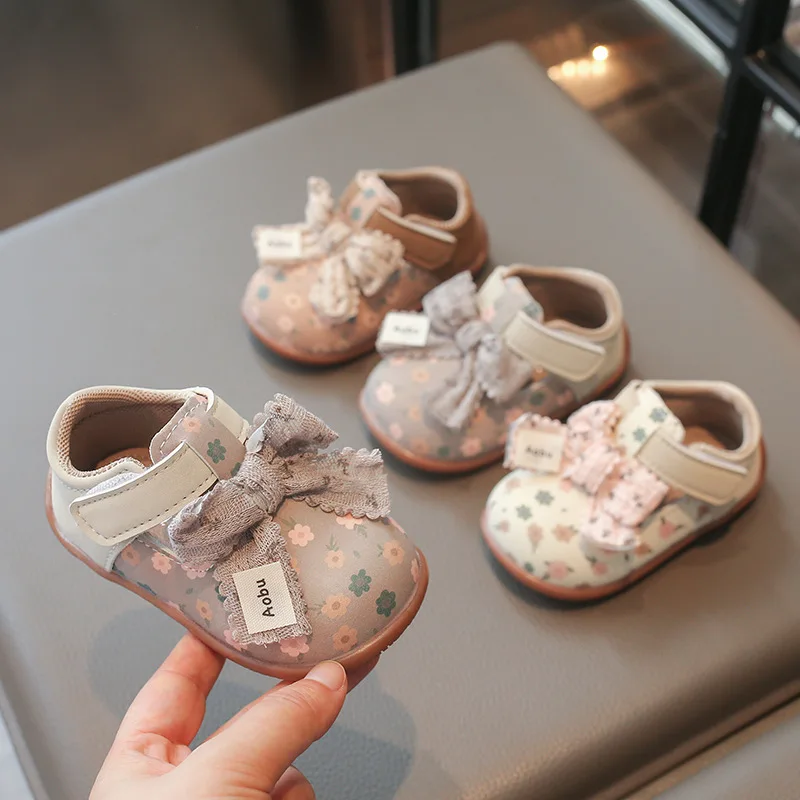 Girls Baby Shoes Spring Autumn New Fashion Toddler Kids Treasure Princess Shoes Bow Loafer Flats Shoes
