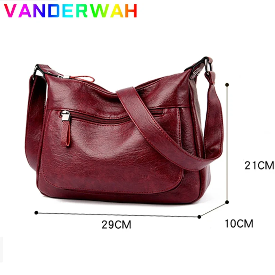 Hohe Qualität Leder Tote für Damen Luxus Casual Frauen Designer Schulter Crossbody Sac Weibliche Arbeiter Bolsas Handtaschen und Geldbörse