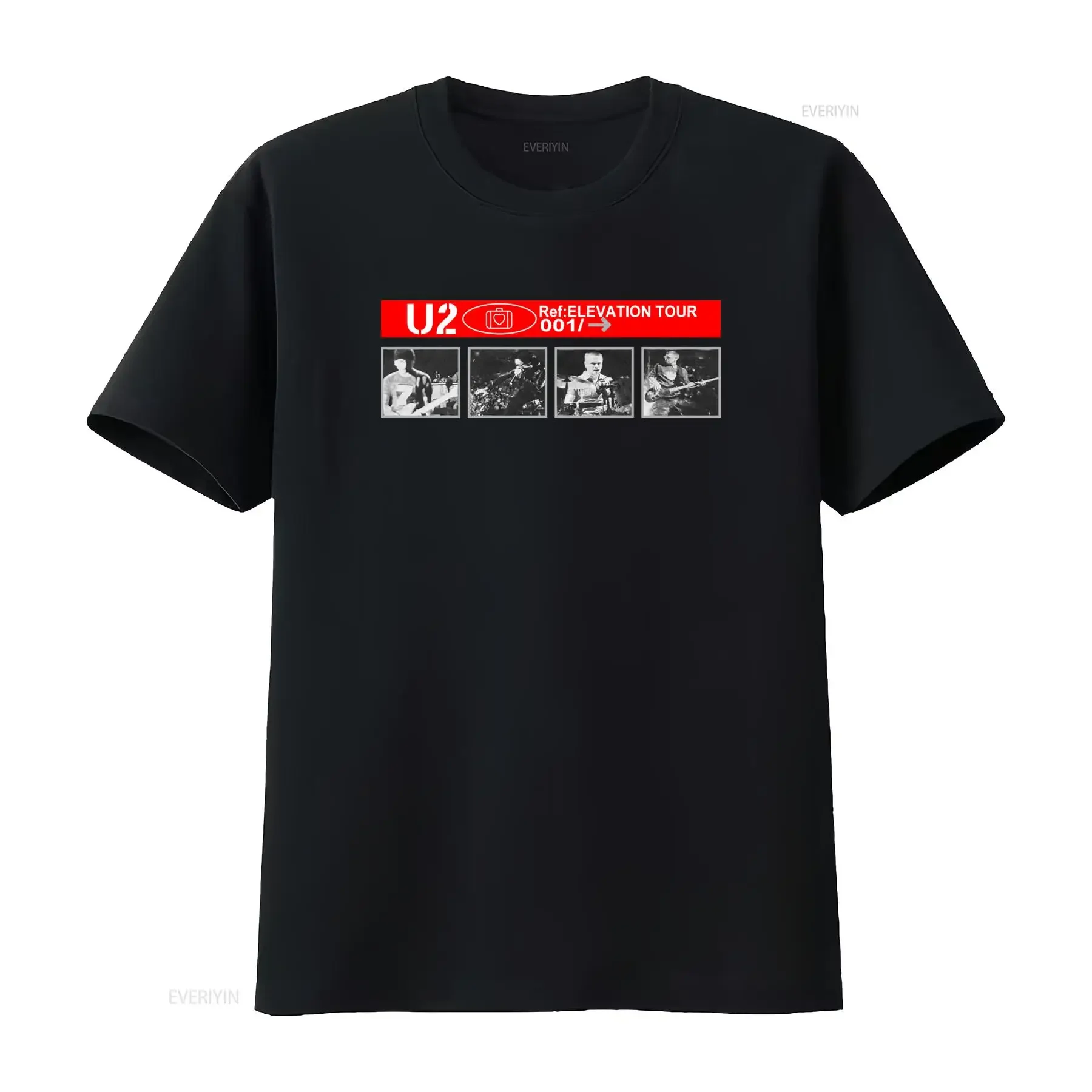 Vintage U2 Band 2001 Elevation Tour Music Black Y2K T Shirt Size M Adult Mens vintage Washed graphic Slightly fashion Stylish