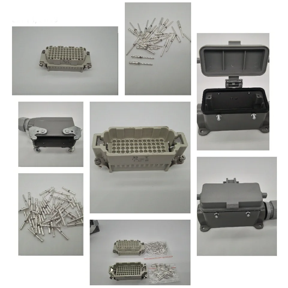 Conector de alta resistencia conector rectangular enchufe de aviación HDC-HDD-072MC/072FC