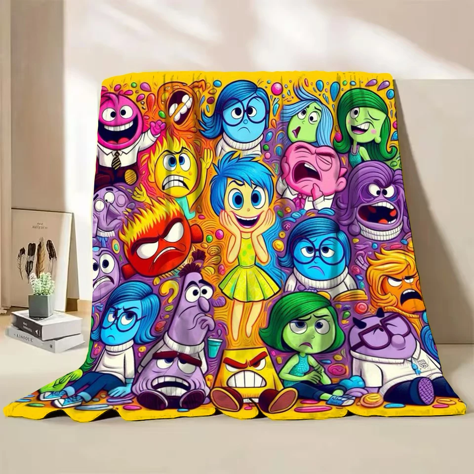 

Disney Inside Out Flannel Thin Blanket.Four Season Blanket. Travel Picnic,for Sofa,Beds,Living Rooms,Fluffy Blanket Gifts