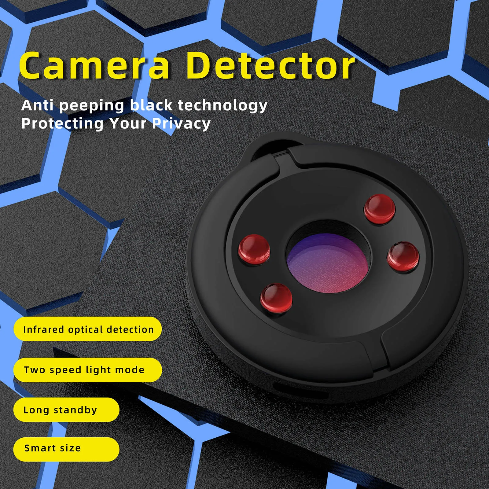 Camera Detector Infrared Anti-Peep Camera Detector Wireless Signal Detection Tool Intelligent Hidden Camera Signal Gadget