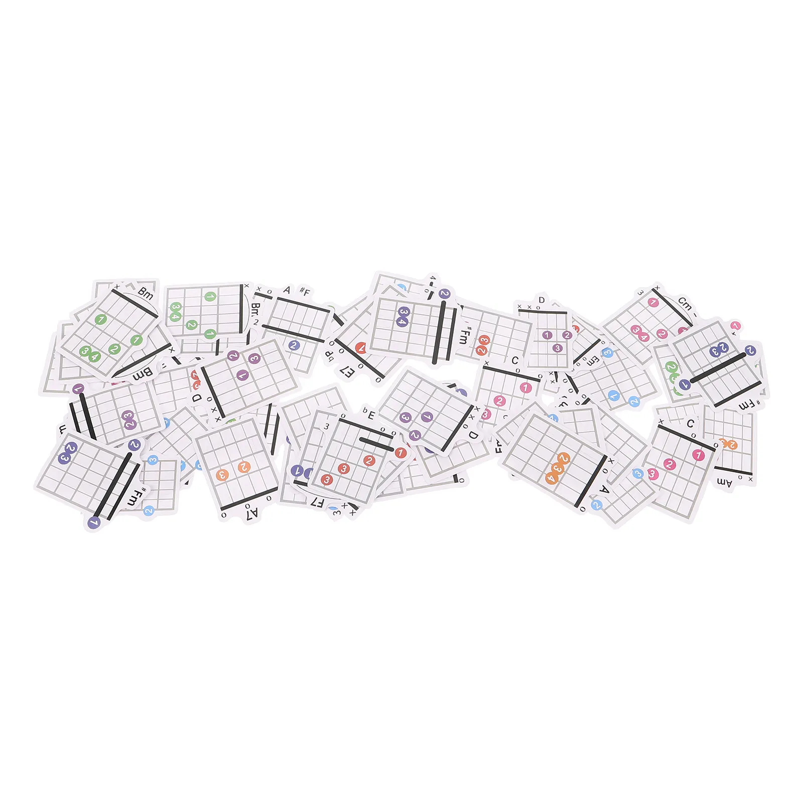 57 cartes d'accords de guitare pour débutants, guide musical portable, tableau d'apprentissage facile, accessoire d'apprentissage de la guitare