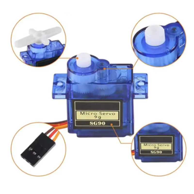 1-10PCS SG90 9G Micro Digital Servo Motor 180/360 Grad Starrflügel Getriebe servo Motor für Rc Hubschrauber Spielzeug Flugzeug Flugzeuge