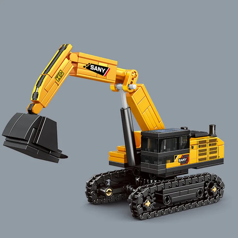 SEMBO 4IN1 Grabbing Machine Assemblage Building Blocks Kits MOC Excavator Truck Model Bricks Car Construction Set Boys Toys Gift