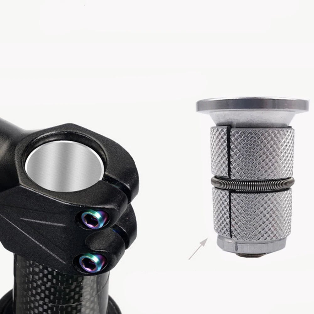 28.6mm Bike Fork Steerer Bicycle Expansion Bolt Expander Plug Bike Stem Top Cap Carbon Compression CNC Cycling Expansion Screw