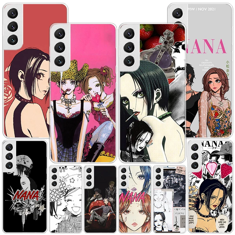 NaNa Osaki Anime Phone Case For Samsung Galaxy S24 S23 S22 S21 Ultra S10 Plus S20 FE S10E S9 S8 + Soft Cover Coque Funda