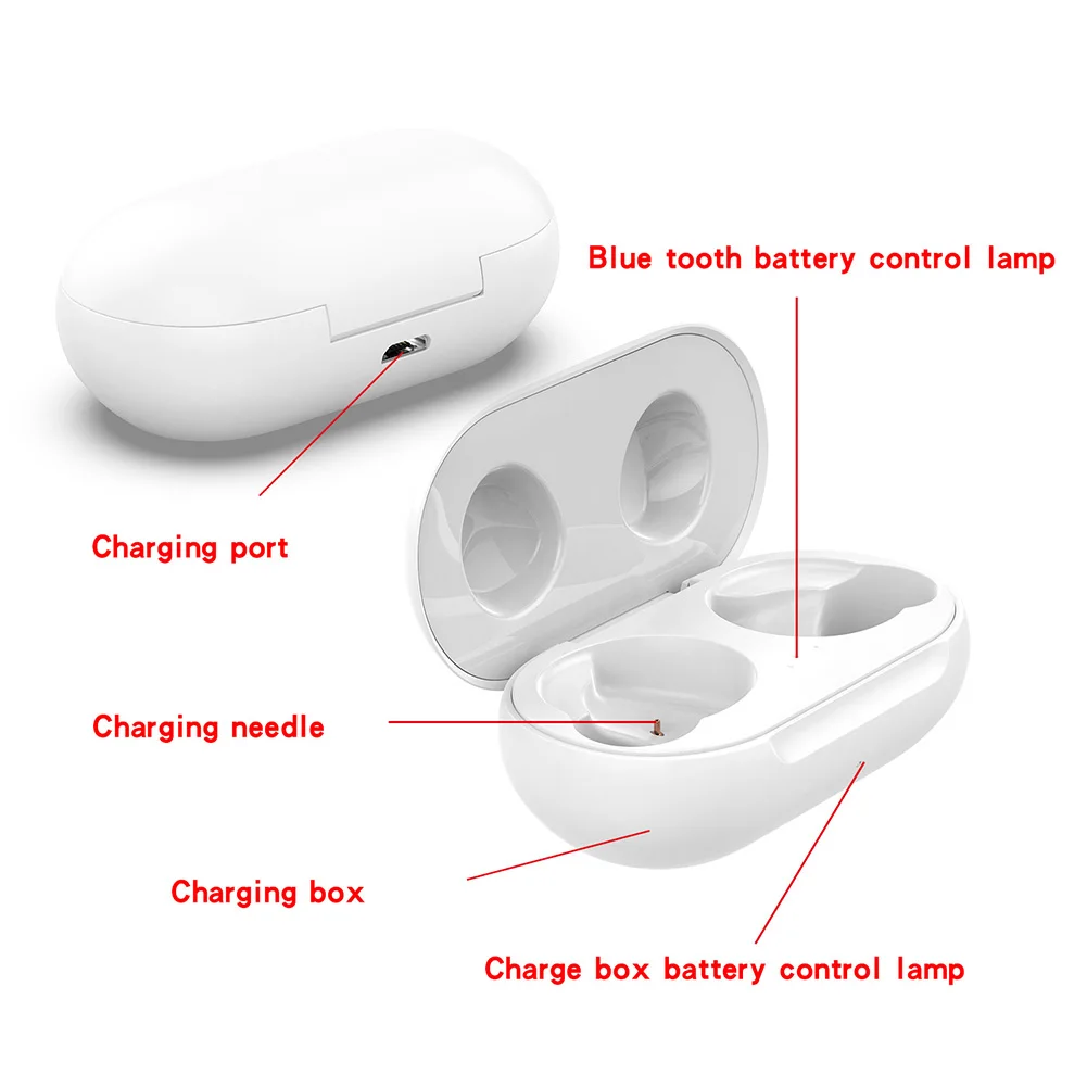 سماعة استبدال شحن صندوق شحن لسامسونج غالاكسي Buds + SM-R175/Galaxy Buds SM-R170 سماعات الأذن شاحن مهد