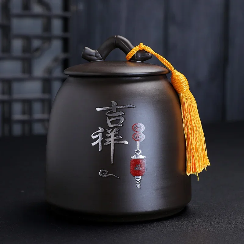 

Sugar Coffee Tea Box Organizer Porcelain Storage Kimchi Tin Ceramic Jar Lid Japanese Big Potes De Cozinha Kitchen Canister Set