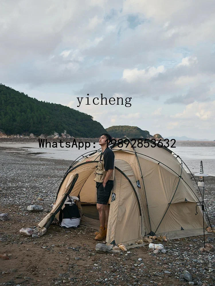 

W7-tent outdoor camping equipment autumn and winter windproof overnight cold four seasons ball tent commander