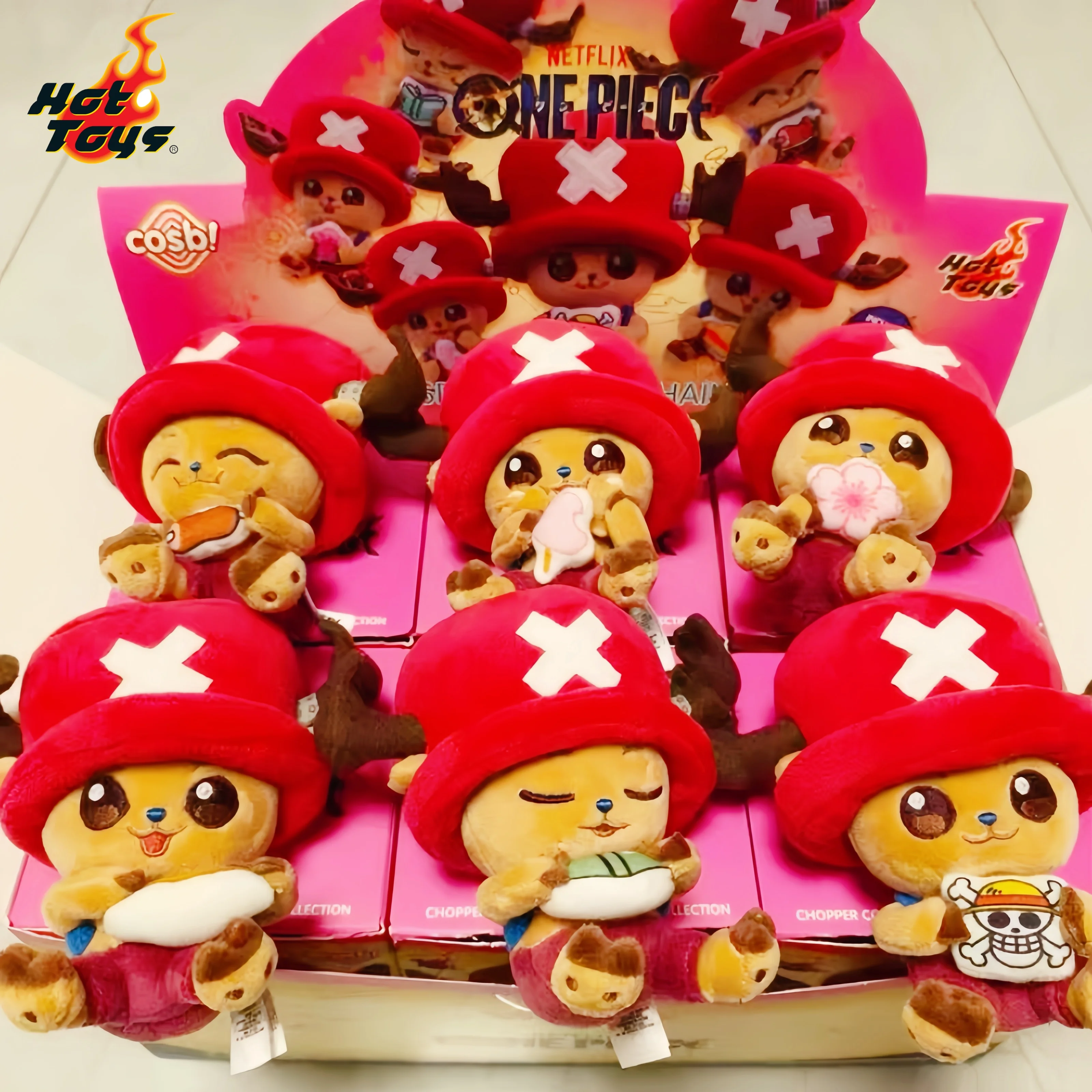 

Hot Toys One Piece Chopper Cosbi Blind Box Surprise toy Anime Merchandise Backpack Pendant Collectible Holiday Anime Fan Gift