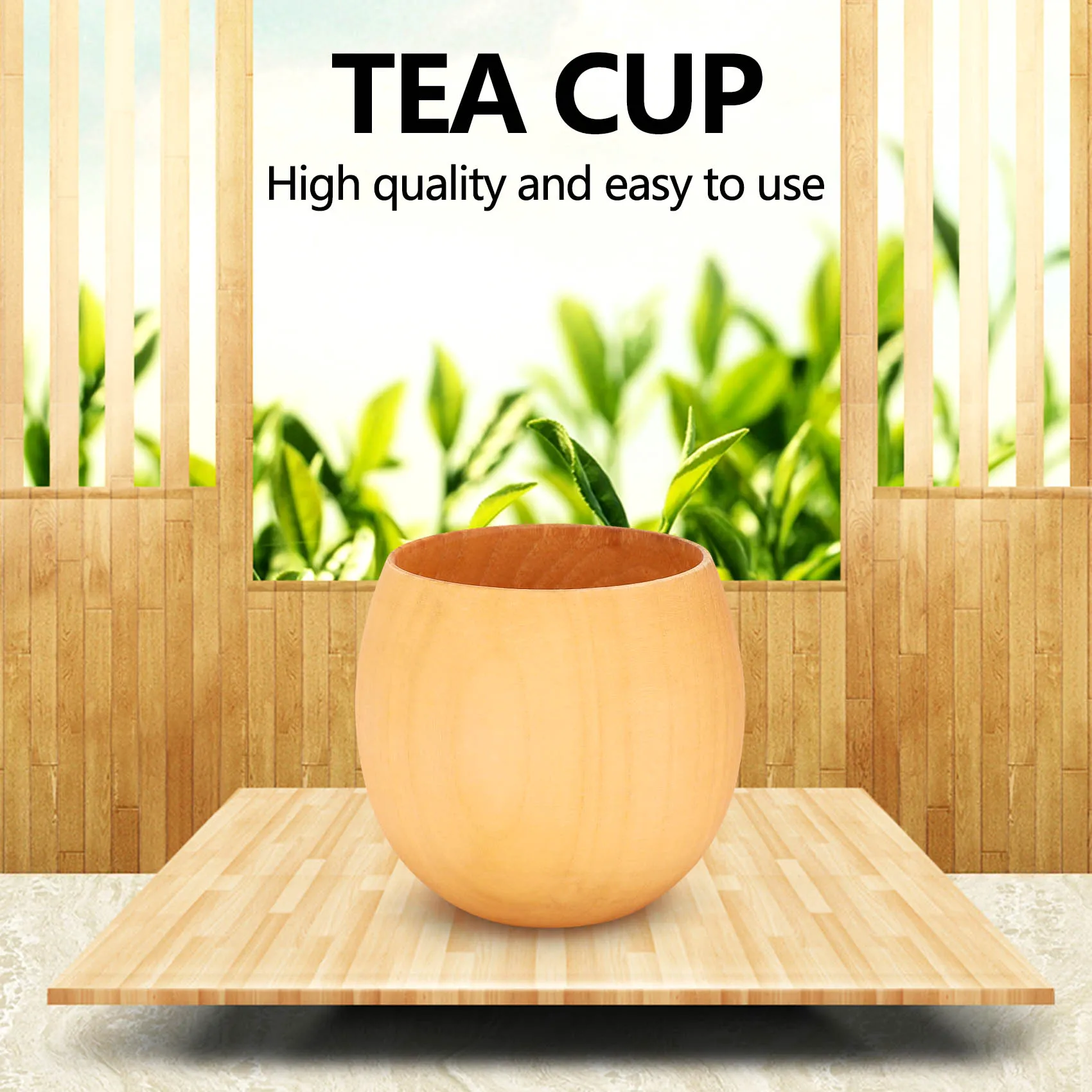 B03C-Wooden Yerba Gourd Mate Tea Set Handmade Natural Wood Coffee Water Mate Cup With Spoon Straw Bombilla Brush 200ML