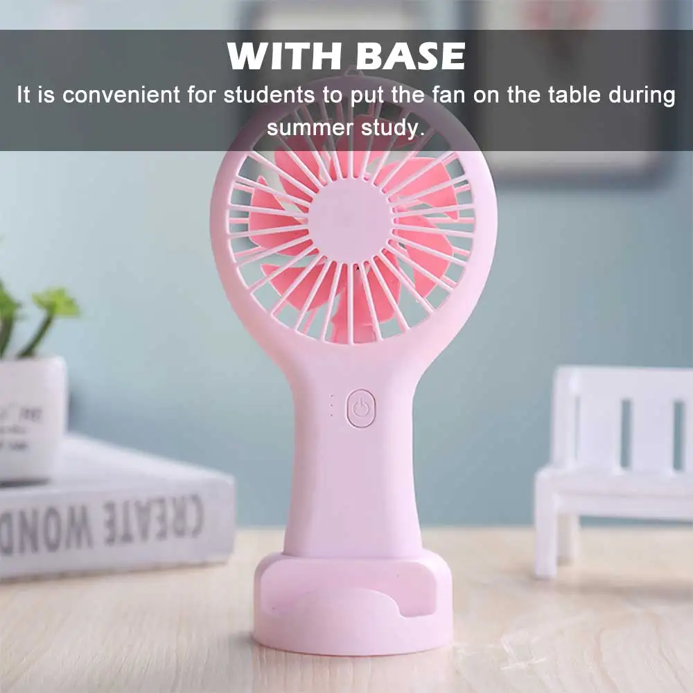พัดลมไฟฟ้ามือถือแบบพกพาขนาดเล็กพัดลมทำความเย็นน้ำหนักเบาพัดลมห้อยมือถือพัดลมขนาดเล็กสำหรับนักเรียน