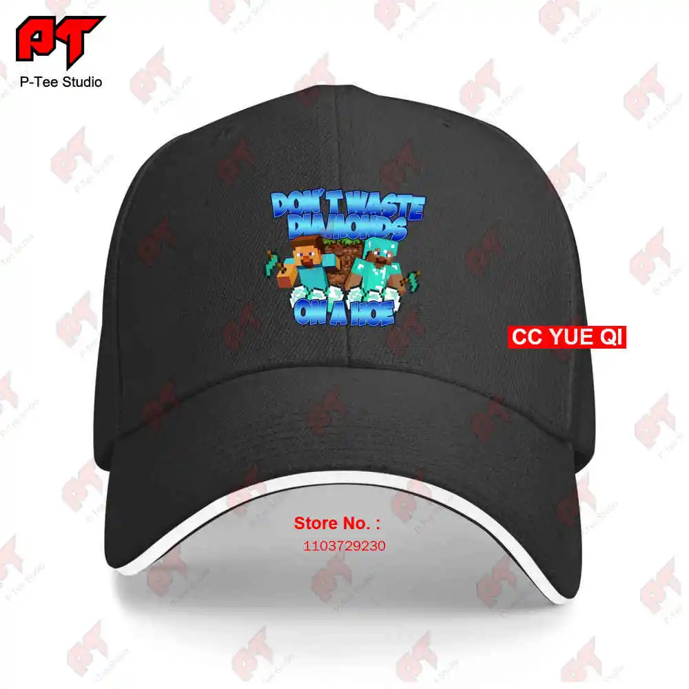 Never Waste Diamonds On A Hoe Funny Baseball Caps Truck Cap TJXG