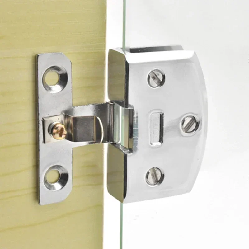 Convenient Practical Glass Hinge Glass Hardware Parts Replacement Display cabine High quality Household Silver