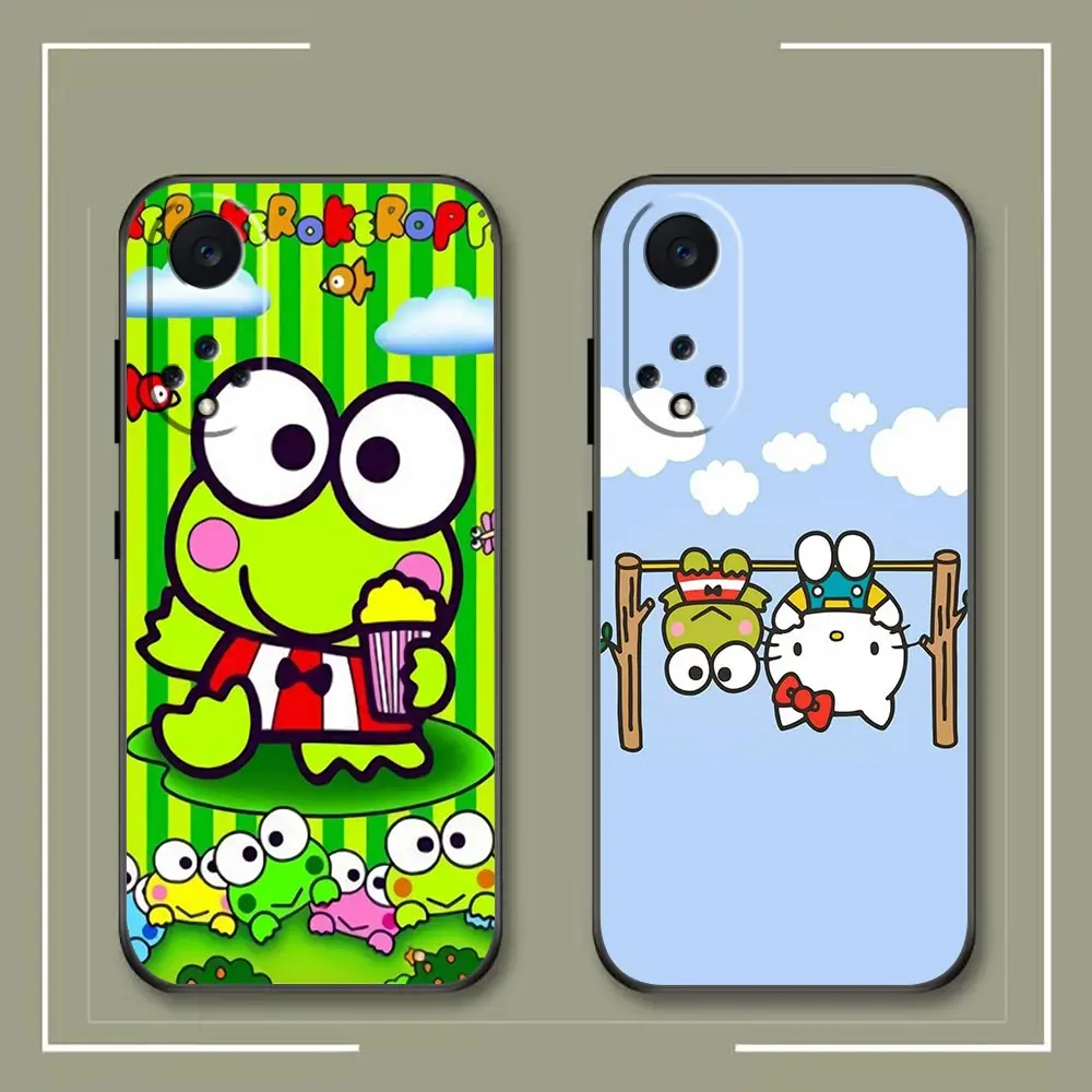 Cute F-Frog K-Keroppi Phone Case For Huawei NOVA Y90 Y70 Y61 11 10 9 9 Plus 8 8I 7 7I 6 SE 5 5I 4 3 3I 2 Case Funda Coque Shell