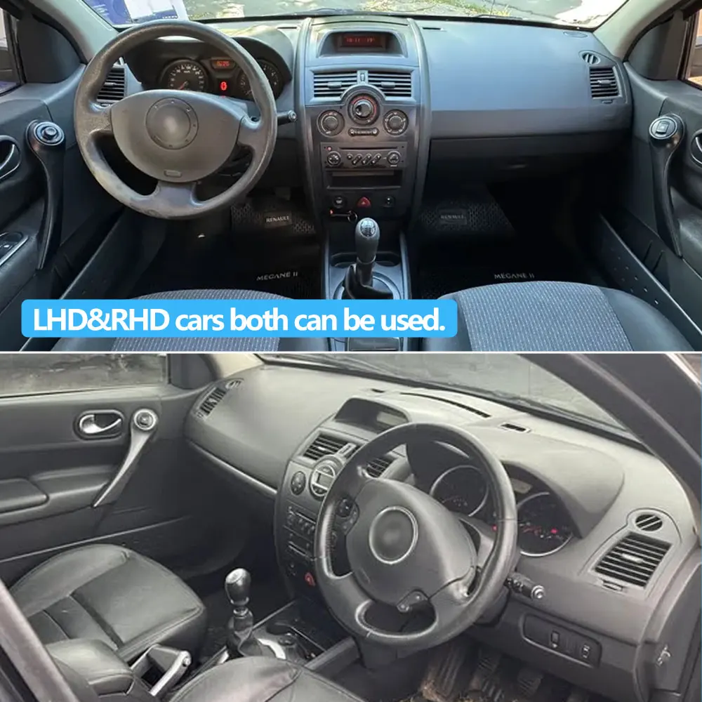 2 Stück Auto-Innentürgriffe Links und Rechts mit Außendeckel für Renault Megane 2 MK2 X84 2002-2008 8200297158 8200297171 – Detail 11