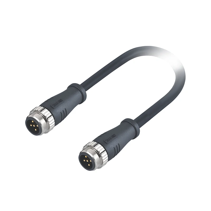 IP67 M16 a Code Female 8Pin Aviation Circular Connector Molded 2M PVC Cable